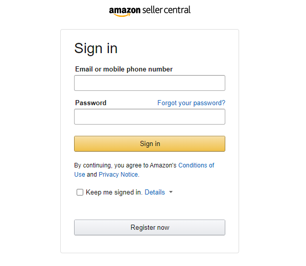 Amazon-enter-credentials