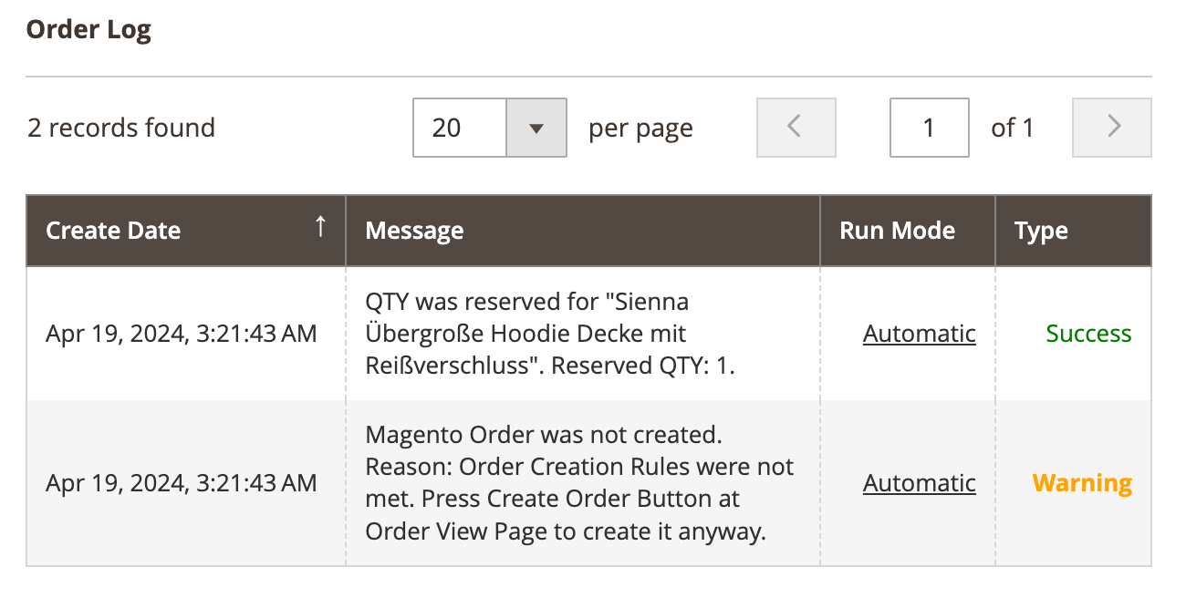 M2E OTTO-Bestellprotokoll