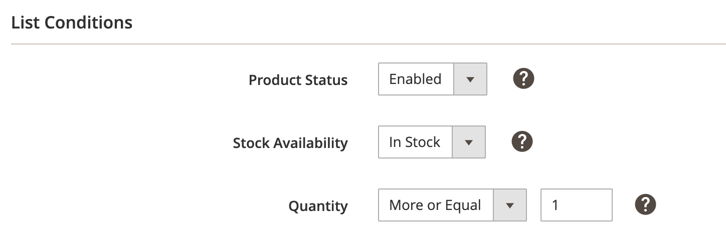 M2E TTS-Synchronisierungsrichtlinie Bedingungen auflisten