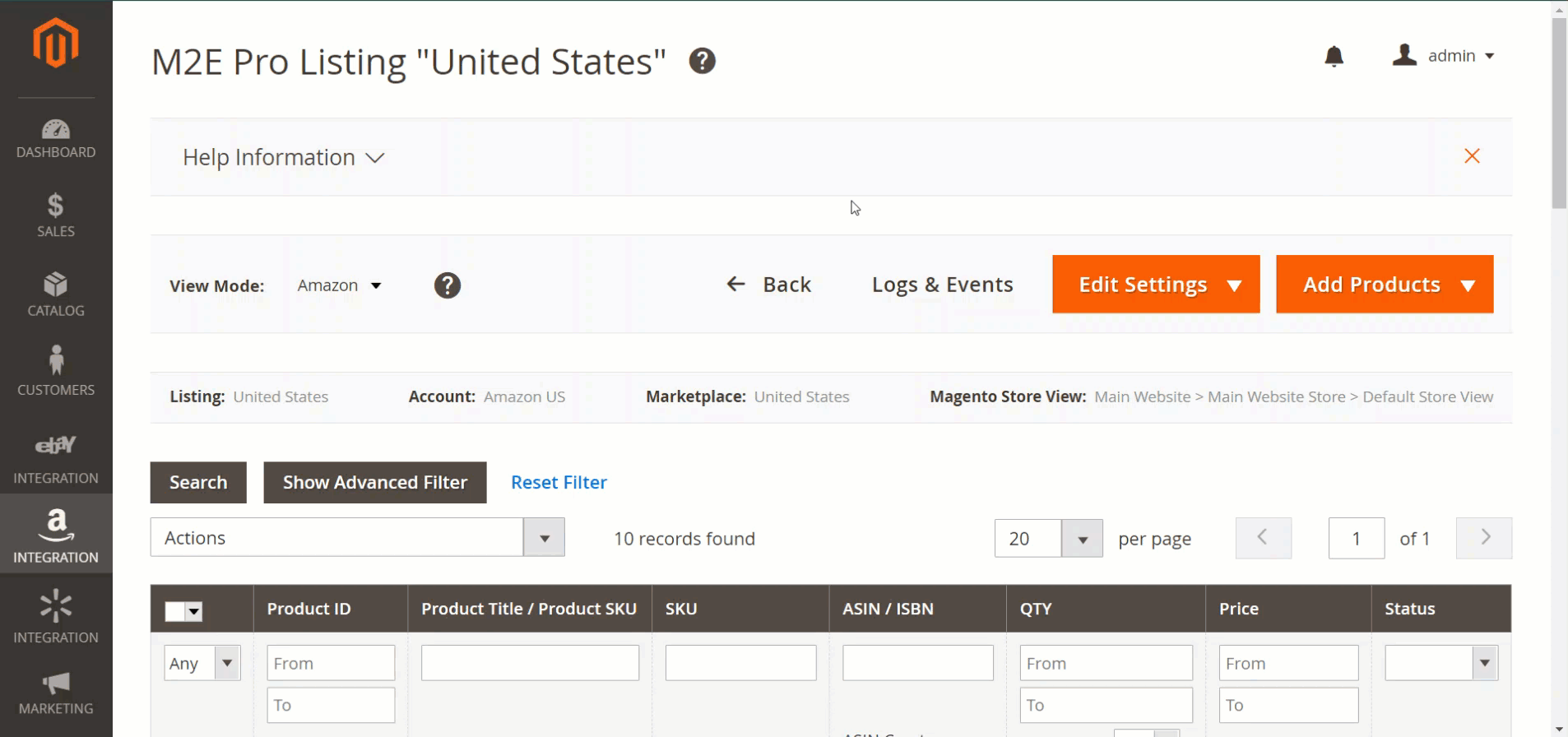 Magento Product has more attributes than Amazon Product m2