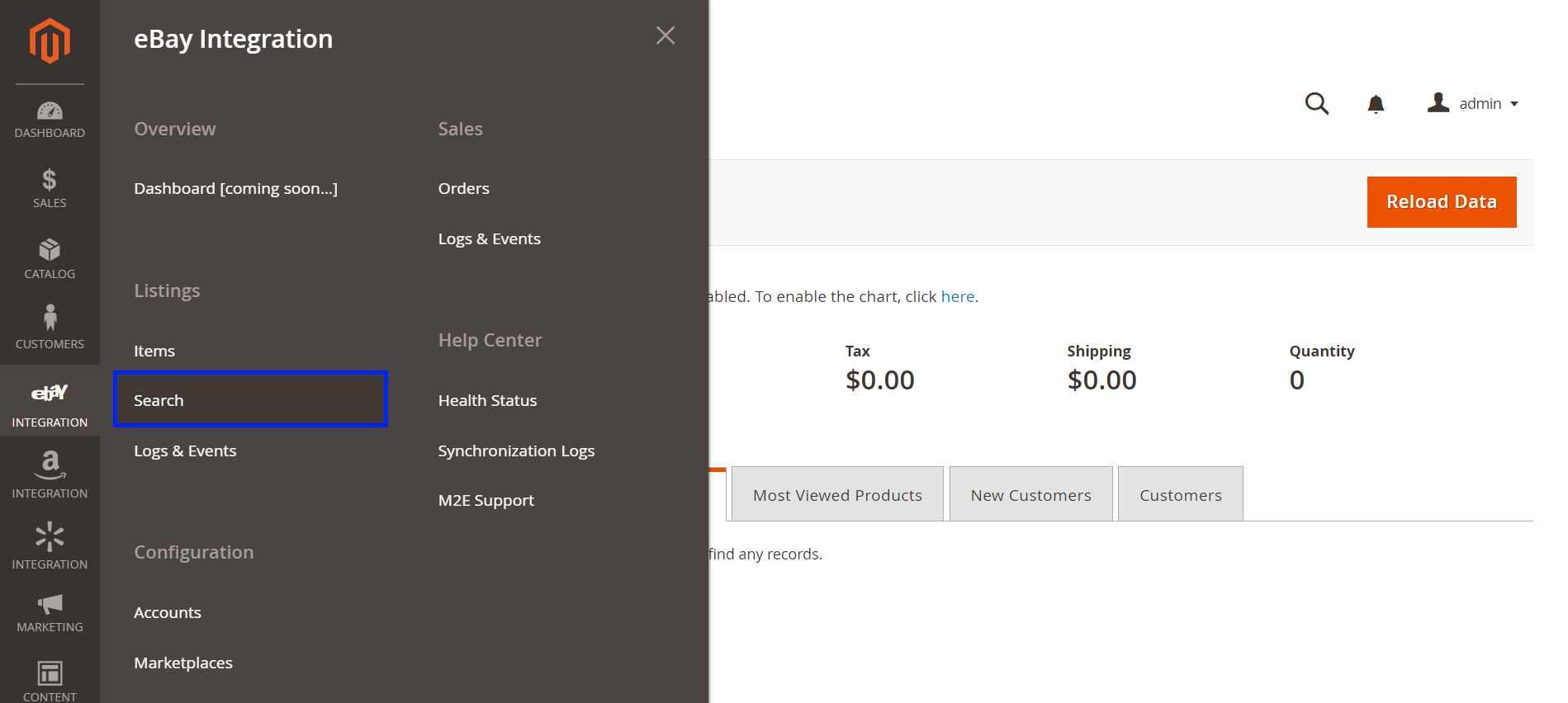 Search by All eBay Items M2E Pro