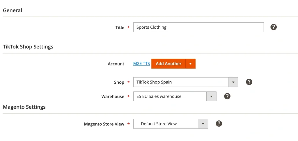 M2E TTS Listing Creation Step 1