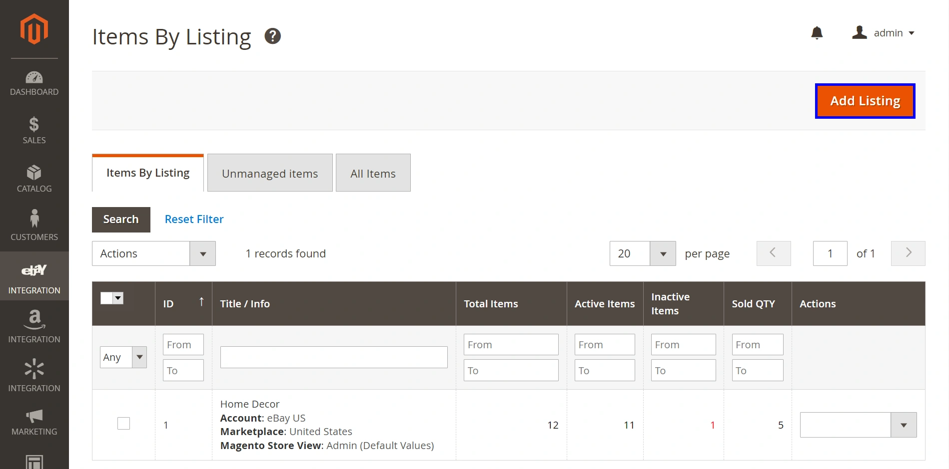 Create New M2E Pro Listing for eBay