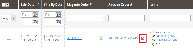 Amazon order redirect m2