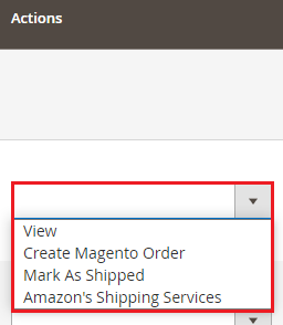 M2E Pro Amazon individual actions orders grid M2