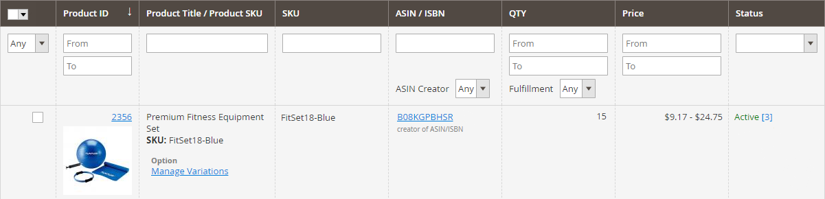 Listing Grouped Product