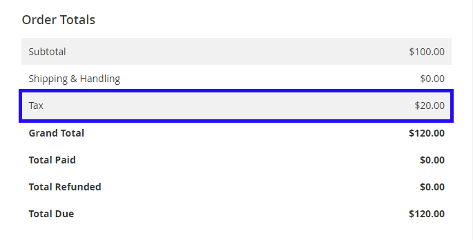 Magento Order Totals