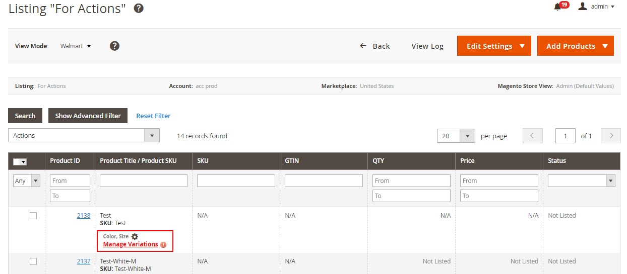 gérer les variations