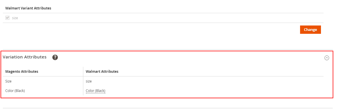 gérer les variations attribut
