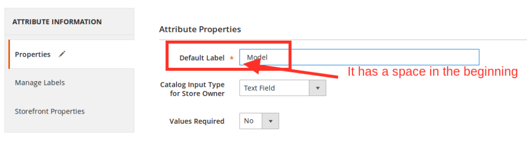 eBay attribute properties