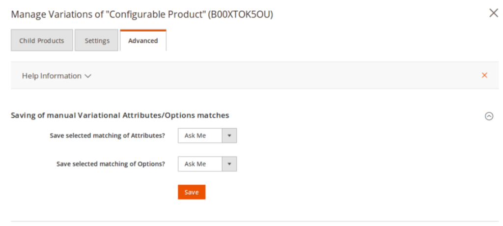 Manage Variations for Amazon Product