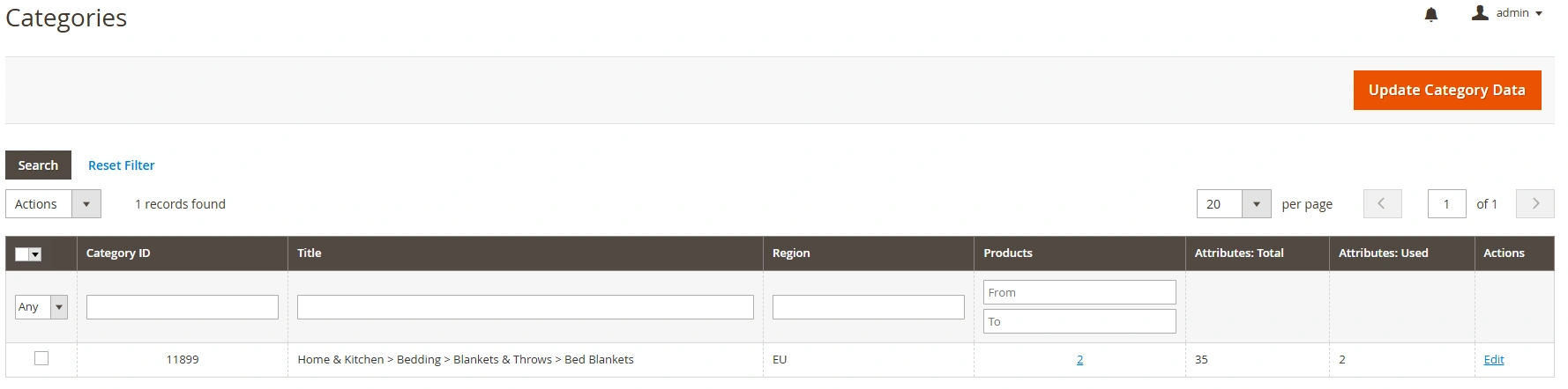 kategorie festlegen m2e temu connect