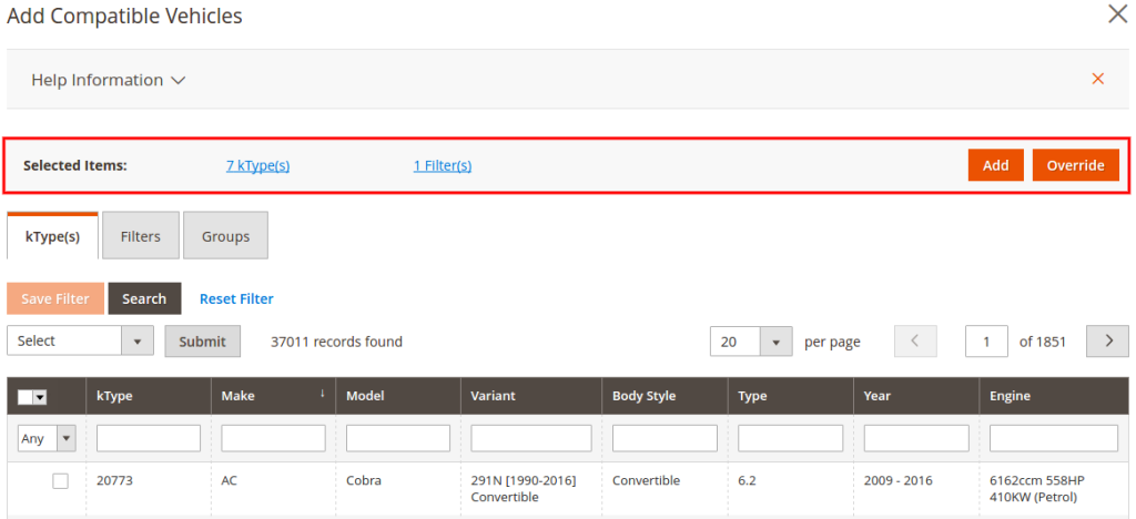 Parts Compatibility Magento Attribute