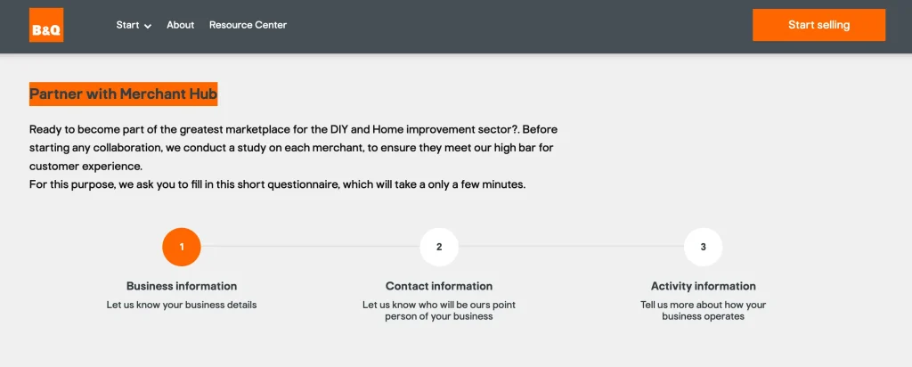 B&Q faz parceria com a Merchant Hub