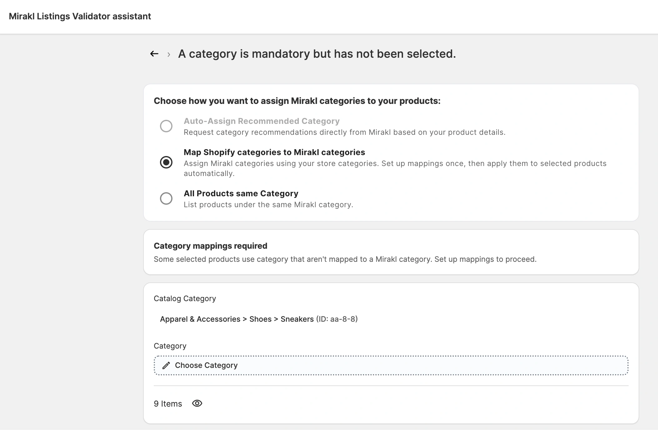 Expandir as categorias da M2E Cloud Map Store para mais plataformas de comércio eletrónico